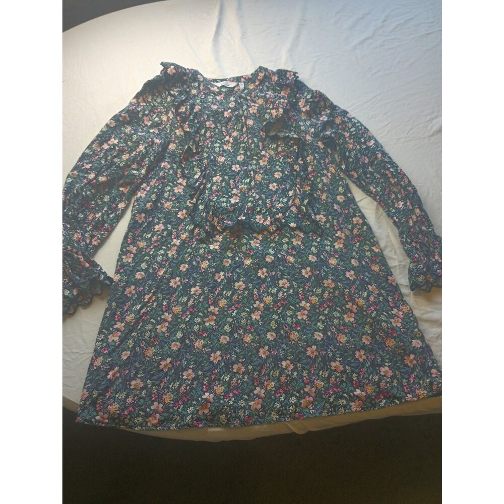 & Other Stories Paris Ateliar Floral Print Mini Dress Cottage Prairie Ruffle‎ 4
